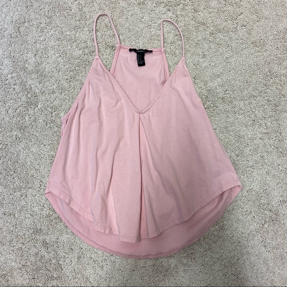 Light Pink Flowy Tank Top F21